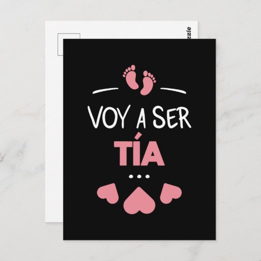 Voy a ser tia briefkaart (Voorkant / Achterkant)