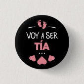 Voy a ser tia ronde button 3,2 cm (Voorkant)
