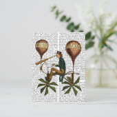 Voyage A La Lune Hot Air-ballon Briefkaart (Staand voorkant)