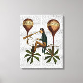 Voyage A La Lune Hot Air-ballon Canvas Afdruk (Voorkant)