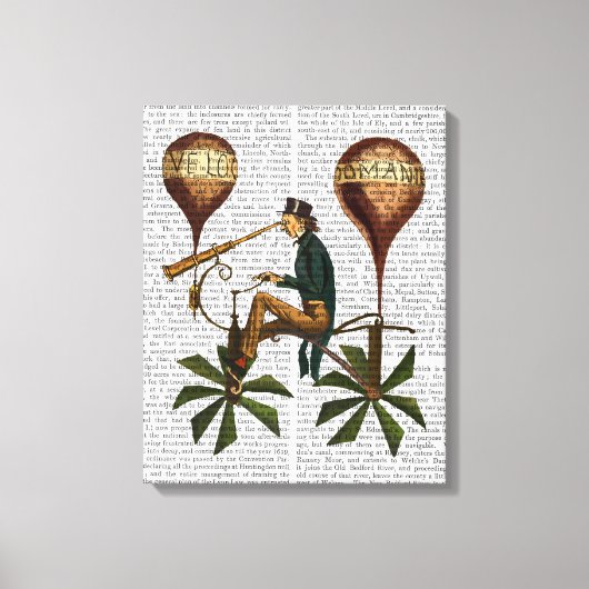 Voyage A La Lune Hot Air-ballon Canvas Afdruk (Voorkant)