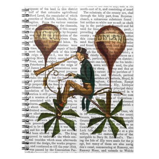 Voyage A La Lune Hot Air-ballon Notitieboek (Voorkant)