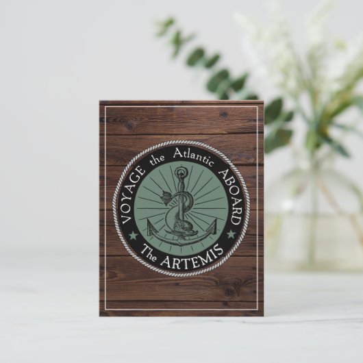 Voyage Aboard van het Briefkaart Artemis (Staand voorkant)