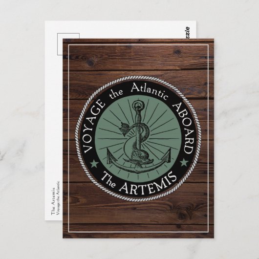 Voyage Aboard van het Briefkaart Artemis (Voorkant / Achterkant)