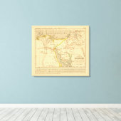 Voyage des Israelites depuis leur sortie d'Egypte Canvas Afdruk (Insitu (Houten vloer))