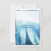 ©Voyage of Love/Cruise Ship/Destination Wedding RSVP Kaartje (Achterkant)