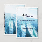 ©Voyage of Love/Cruise Ship/Destination Wedding RSVP Kaartje (Voorkant / Achterkant)