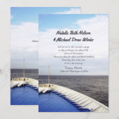 © Voyage of Love | Ruwschip bruiloft Kaart (Voorkant / Achterkant)