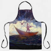 “Voyage Through the Storm” All-Over Print Apron Schort (Voorkant)
