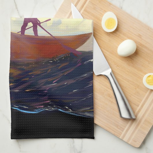 “Voyage Through the Storm” Kitchen Towels Theedoek (Quarter Fold)