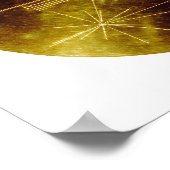 Voyager 1 + 2 Geluiden van Earth Record Gold Hoesj Poster (Hoek)