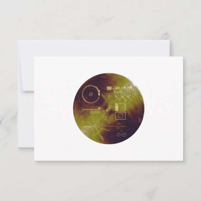 Voyager 1 en 2 Golden Record Klinkingen van de Aar (Voorkant)