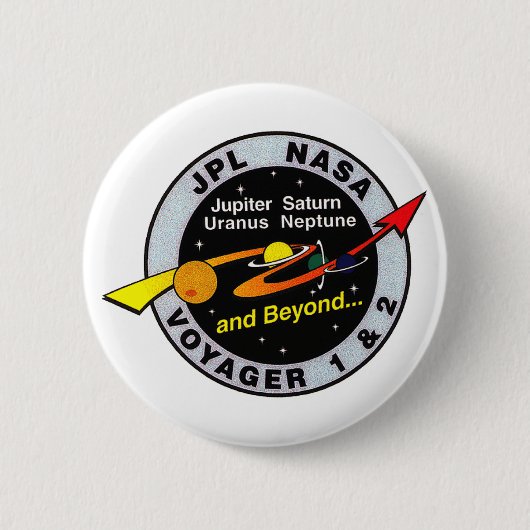Voyager 1 en 2 ronde button 5,7 cm (Voorkant)