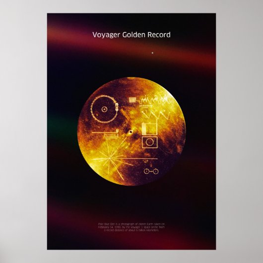 Voyager 1 Golden Record - poster (Voorkant)