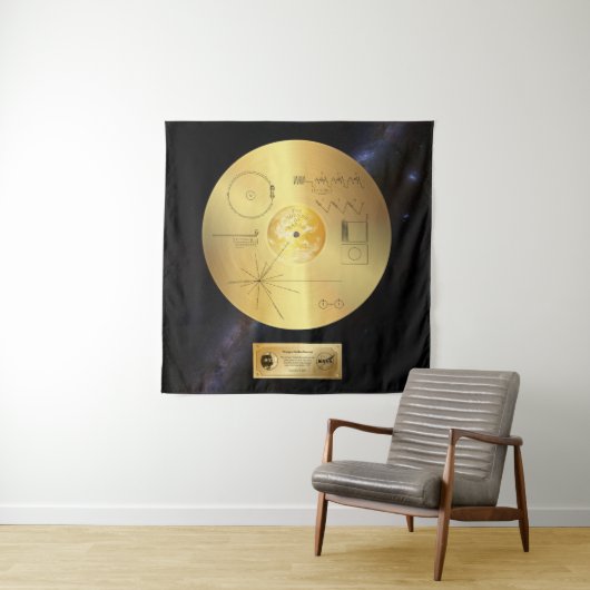 Voyager 1 Golden Record - Tapestry Wandkleed (In situ)