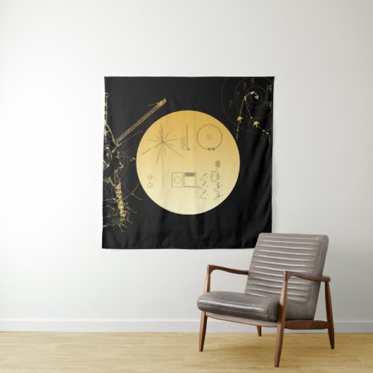 Voyager 1 Golden Record - Tapestry Wandkleed (In Situ (horizontaal))