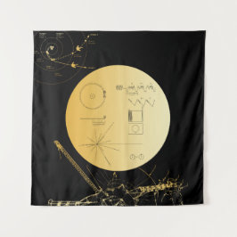 Voyager 1 Golden Record - Tapestry Wandkleed