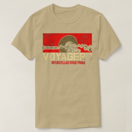 Voyager 1 Interstellaire ruimtesonde4 T-shirt (Design voorkant)