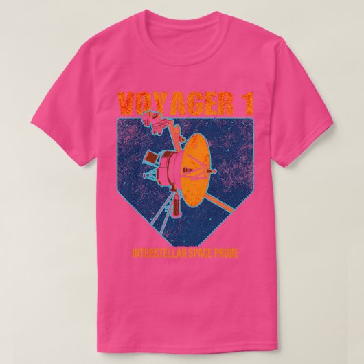 Voyager 1 Interstellaire ruimtesonde 19 T-shirt (Design voorkant)