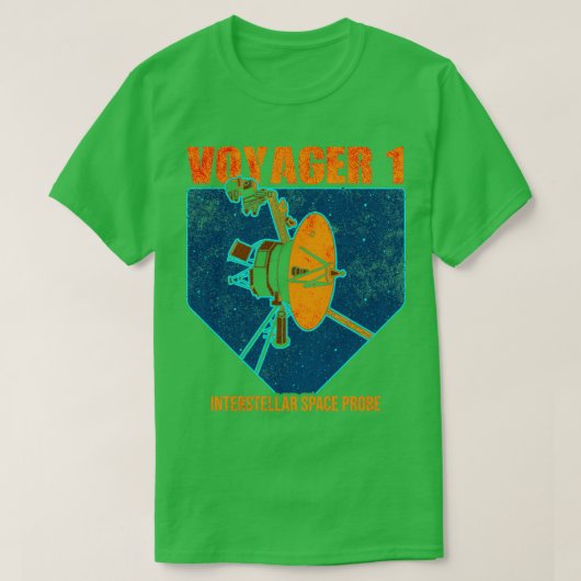Voyager 1 Interstellaire ruimtesonde T-shirt (Design voorkant)