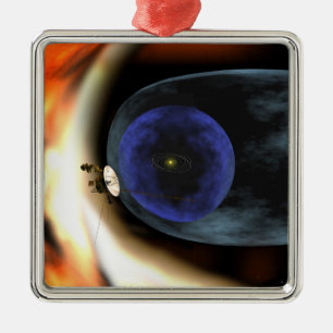 Voyager 2 ruimtevaartuig metalen ornament