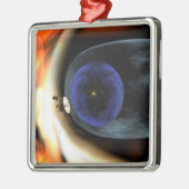 Voyager 2 ruimtevaartuig metalen ornament (Links)