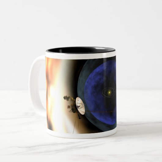 Voyager 2 ruimtevaartuig tweekleurige koffiemok (Voorkant links)