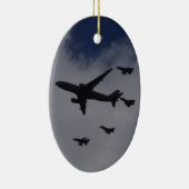 Voyager en Typhoons Keramisch Ornament (Rechts)