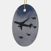 Voyager en Typhoons Keramisch Ornament (Links)