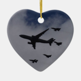 Voyager en Typhoons Keramisch Ornament