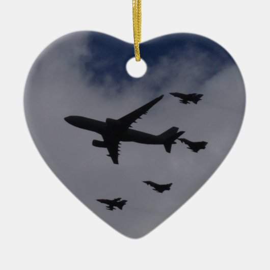 Voyager en Typhoons Keramisch Ornament (Voorkant)