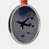 Voyager en Typhoons Metalen Ornament (Rechts)