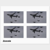 Voyager en Typhoons Rechthoekige Sticker (Vel)