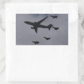 Voyager en Typhoons Rechthoekige Sticker (Tas)