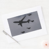 Voyager en Typhoons Rechthoekige Sticker (Envelop)