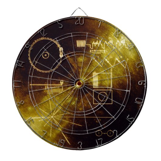 Voyager Golden Record Dartbord (Voorkant)
