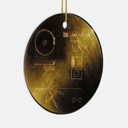 Voyager Golden Record Keramisch Ornament (Rechts)