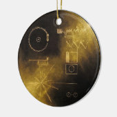 Voyager Golden Record Keramisch Ornament (Links)