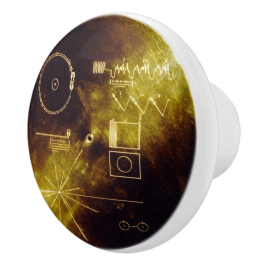 Voyager Golden Record Keramische Knop (Rechts)