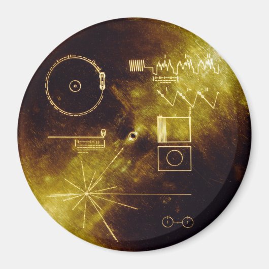 Voyager Golden Record Magneet (Voorkant)