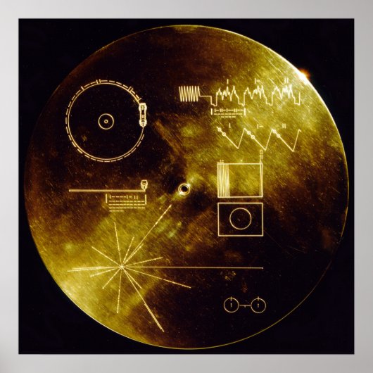 Voyager Golden Record Poster (Voorkant)