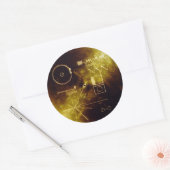 Voyager Golden Record Ronde Sticker (Envelop)
