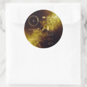 Voyager Golden Record Ronde Sticker (Tas)
