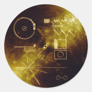 Voyager Golden Record Ronde Sticker