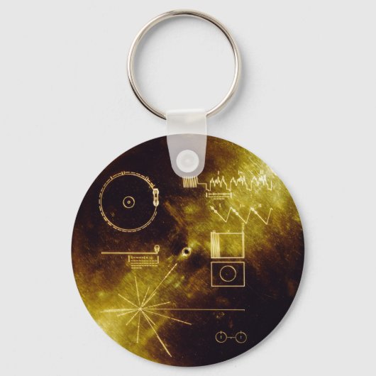 Voyager Golden Record Sleutelhanger (Voorkant)