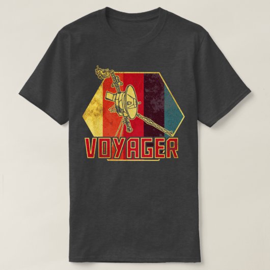 Voyager Interstellar Space Probe T-shirt (Design voorkant)