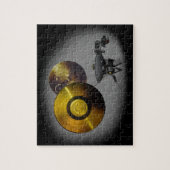 Voyager Spacecraft en Golden Record op 40 Legpuzzel (Verticaal)