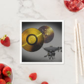 Voyager Spacecraft en Golden Record Servetten (Insitu)