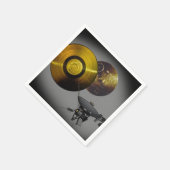 Voyager Spacecraft en Golden Record Servetten (Hoek)
