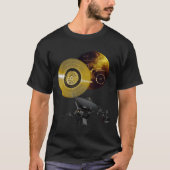 Voyager Spacecraft en Golden Record T-shirt (Voorkant)